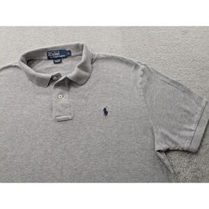 Polo Ralph Lauren Mens Polo Shirt Classic Fit Short Sleeve Casual Gray Large